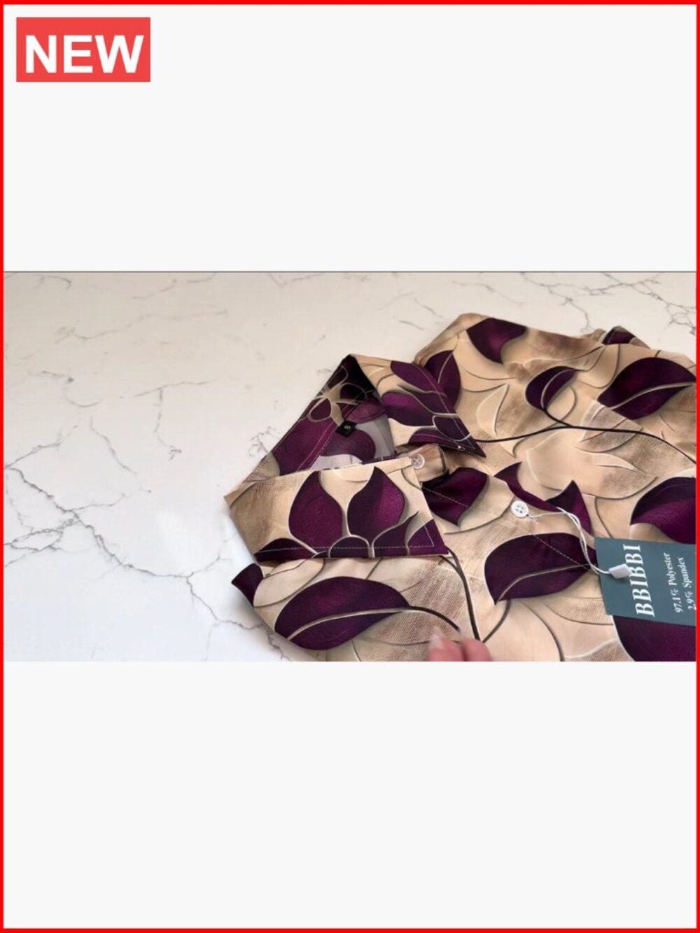 Women's Silky Button Down Shirt Wrinkle-Resistant Long Sleeve Blouse - Picture 7 of 7